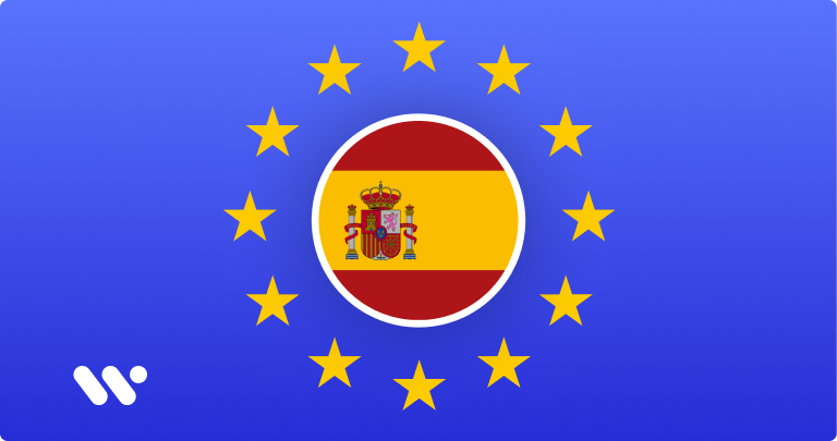 Cover image: The WeAccess.Ai logo, the European Union stars, the Spanish flag, the EU flag emblem, a web browser window, and a security shield icon on a blue background1