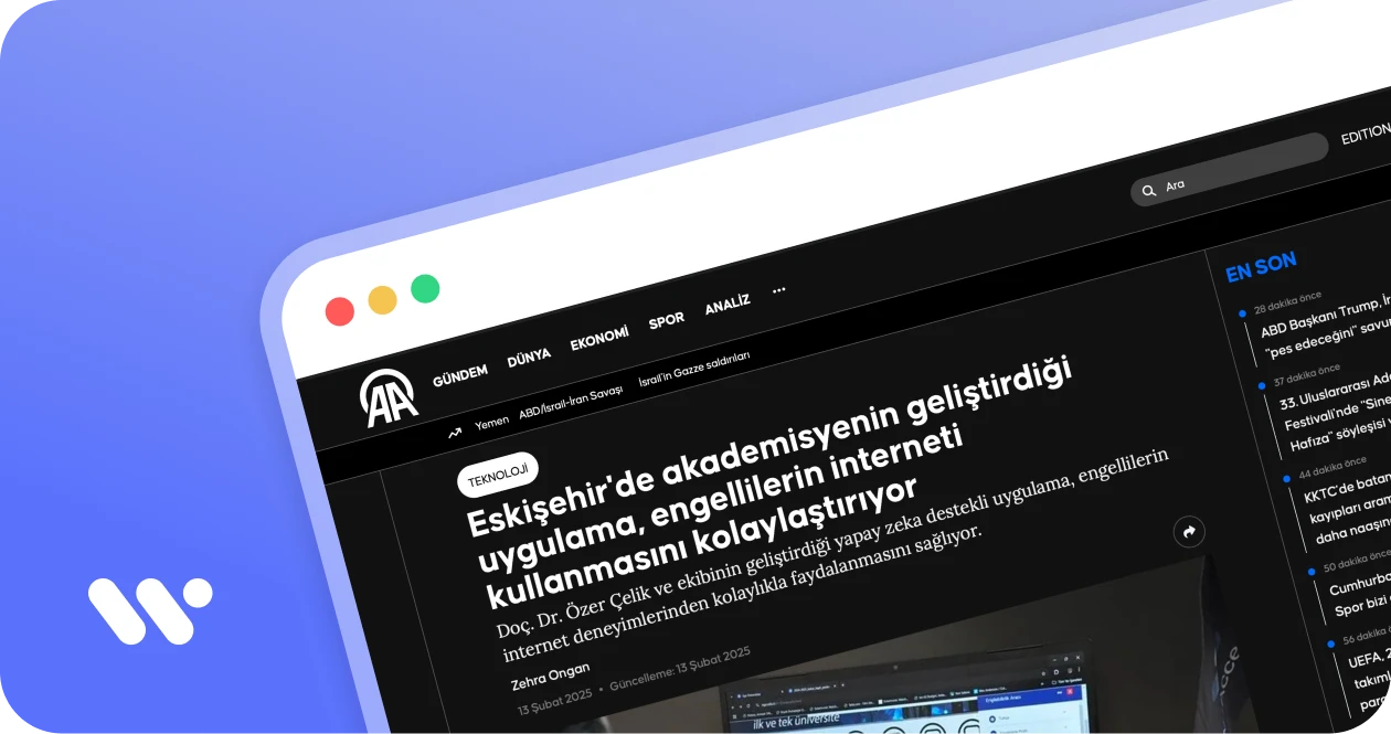 WeAccess.ai in the Anadolu Agency news article